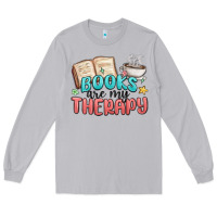 Moon Dust books are my therapy Long Sleeve Tee - MaliasSmallBusiness