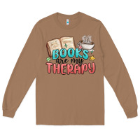 Toasted Coconut books are my therapy Long Sleeve Tee - MaliasSmallBusiness