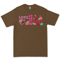 Cacao floral love and kiss Premium Tee - AdoDesignShop