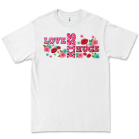 White floral love and kiss Premium Tee - AdoDesignShop
