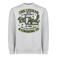 The Legend Has Officially Retired Heavyweight Sweatshirt | Teevron