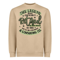 Mushroom the legend has officially retired Heavyweight Sweatshirt - MaliasSmallBusiness
