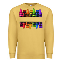 Antique Gold custom name crayons Premium Sweatshirt - texasbilliewilder
