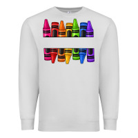 Dove Grey custom name crayons Premium Sweatshirt - texasbilliewilder
