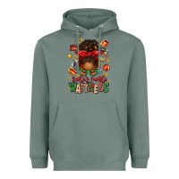 Sage santa's favorite waitress messy bun Heavyweight Hoodie - texasbilliewilder