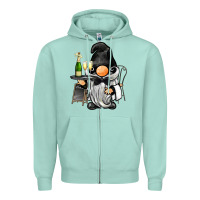 Seafoam waiter gnome Zipper Hoodie - BarkalooDesign