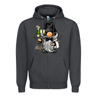 Smoke waiter gnome Zipper Hoodie - BarkalooDesign