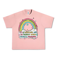 Salmon beautiful day to respect pronouns Urban Heavy Tee - MaliasSmallBusiness