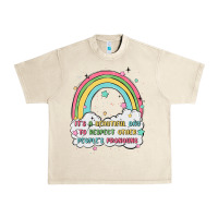 Sandshell beautiful day to respect pronouns Urban Heavy Tee - MaliasSmallBusiness