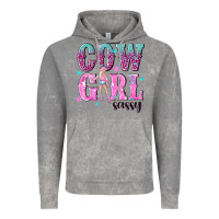 Cloud Rock cowgirl sassy with pink cowgirl Vintage Hoodie - NancyCooperArtShop
