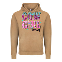 Vintage Camel cowgirl sassy with pink cowgirl Vintage Hoodie - NancyCooperArtShop