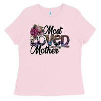 Bubblegum Pink most loved mother Ladies Tee - SublimationCraftShop