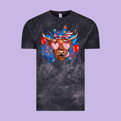 Western America Cow Vintage Tee Designed By Jahusdesignshop