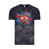 Cloud Black western america cow Vintage Tee - JahusDesignShop