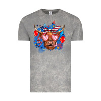 Cloud Rock western america cow Vintage Tee - JahusDesignShop