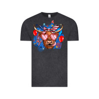 Vintage Black western america cow Vintage Tee - JahusDesignShop
