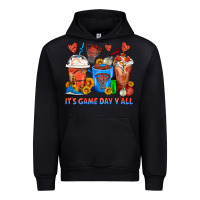 Black It's Game Day Y'all Basketball Coffee Cups Urban Hoodie - FaDigitalArtStudio