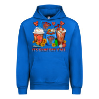 Cobalt It's Game Day Y'all Basketball Coffee Cups Urban Hoodie - FaDigitalArtStudio