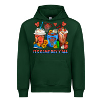 Forest Green It's Game Day Y'all Basketball Coffee Cups Urban Hoodie - FaDigitalArtStudio