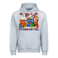 Heather Grey It's Game Day Y'all Basketball Coffee Cups Urban Hoodie - FaDigitalArtStudio