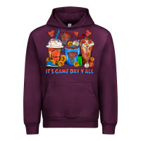 Mauve Wine It's Game Day Y'all Basketball Coffee Cups Urban Hoodie - FaDigitalArtStudio