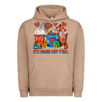 Pigment Burro It's Game Day Y'all Basketball Coffee Cups Urban Hoodie - FaDigitalArtStudio