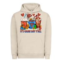 Pigment French Oak It's Game Day Y'all Basketball Coffee Cups Urban Hoodie - FaDigitalArtStudio