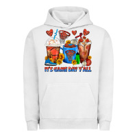 Pigment Lunar Rock It's Game Day Y'all Basketball Coffee Cups Urban Hoodie - FaDigitalArtStudio