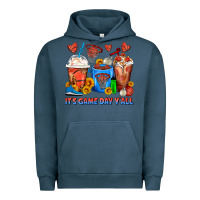 Pigment Midnight Navy It's Game Day Y'all Basketball Coffee Cups Urban Hoodie - FaDigitalArtStudio