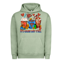 Pigment Oil Green It's Game Day Y'all Basketball Coffee Cups Urban Hoodie - FaDigitalArtStudio