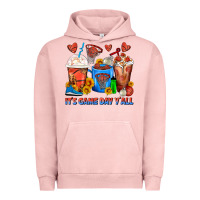 Pigment Salmon It's Game Day Y'all Basketball Coffee Cups Urban Hoodie - FaDigitalArtStudio
