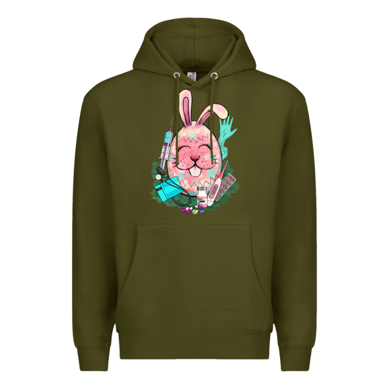 Easter Egg Nurse Easter Day Premium Hoodie by HowdyJamesFarm | Teevron