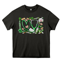 Asphalt st.patricks love nurse Heavy Core Tee - RacoonDesign