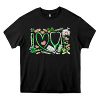 Black st.patricks love nurse Heavy Core Tee - RacoonDesign