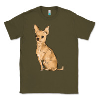Army Green chihuahua Classic Tee - MaliasSmallBusiness