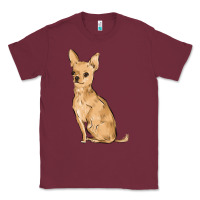Burgundy chihuahua Classic Tee - MaliasSmallBusiness