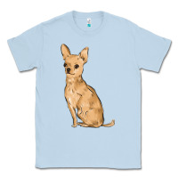 Dusty Blue chihuahua Classic Tee - MaliasSmallBusiness