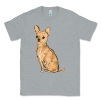 Heather Grey chihuahua Classic Tee - MaliasSmallBusiness