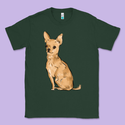 Chihuahua Classic Tee Designed By Maliassmallbusiness