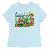 Baby Blue living on lake time Ladies Tee - HRA Design Shop