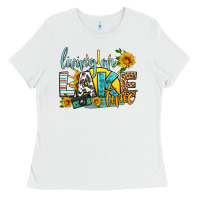 White living on lake time Ladies Tee - HRA Design Shop