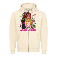 Sandshell cat mom  life gnome Zipper Hoodie - BarkalooDesign