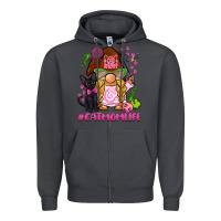 Smoke cat mom  life gnome Zipper Hoodie - BarkalooDesign