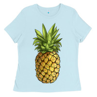 Baby Blue pineapple Ladies Tee - JahusDesignShop