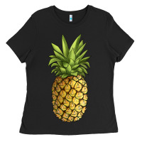 Black pineapple Ladies Tee - JahusDesignShop