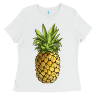 White pineapple Ladies Tee - JahusDesignShop