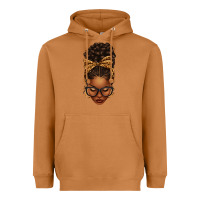 Meerkat afro messy bun leopard bow Heavyweight Hoodie - texasbilliewilder