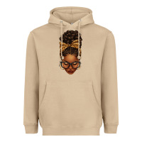 Mushroom afro messy bun leopard bow Heavyweight Hoodie - texasbilliewilder