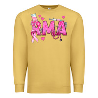 Antique Gold breast cancer rma registered medical assistant Premium Sweatshirt - texasbilliewilder