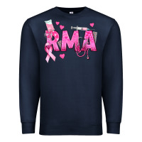Navy breast cancer rma registered medical assistant Premium Sweatshirt - texasbilliewilder